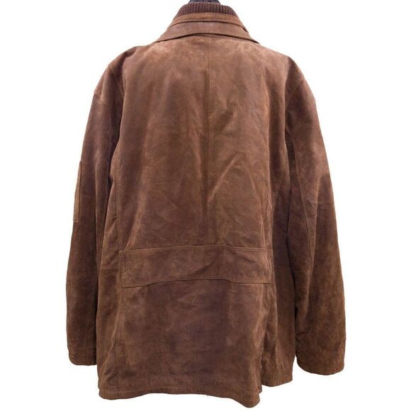 Roundtree & Yourke Lined Brown Leather Jacket - Size 4x - Picture 5 of 6